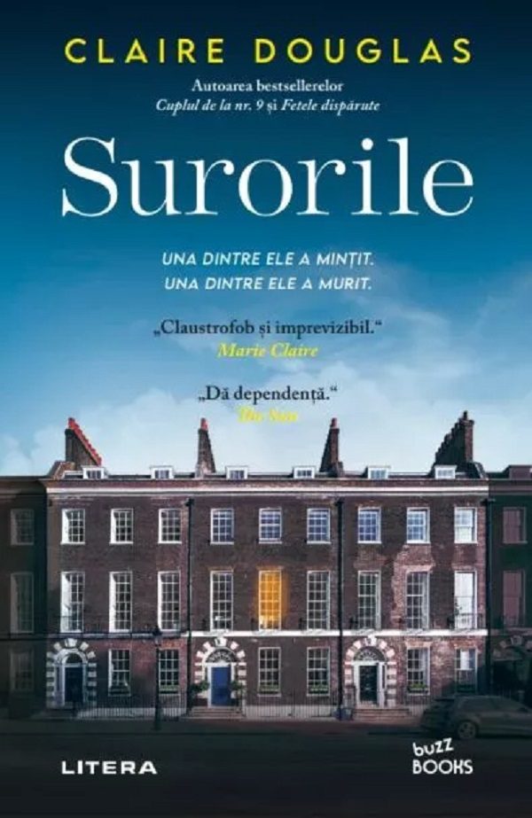 Coperta cărții Surorile de Claire Douglas, ediția Litera, colecția Buzz Books